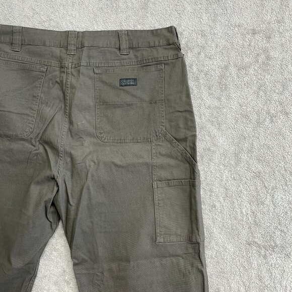 NEW Colorado Clothing Men's 42x32 Canvas Pants Utility Pockets Stretch Gray - Picture 9 of 10